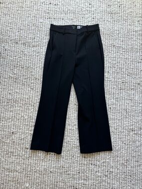J.Crew Cameron Black Dress Pants Size 8 Tailored Straight Leg Workwear